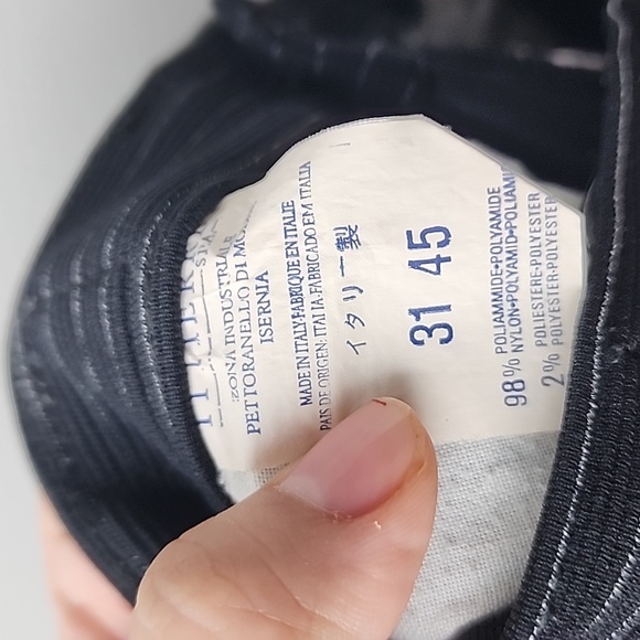 Vintage Versace Jeans Couture Knit Pinstripe Stretch Trouser Pants - Picture 11 of 11